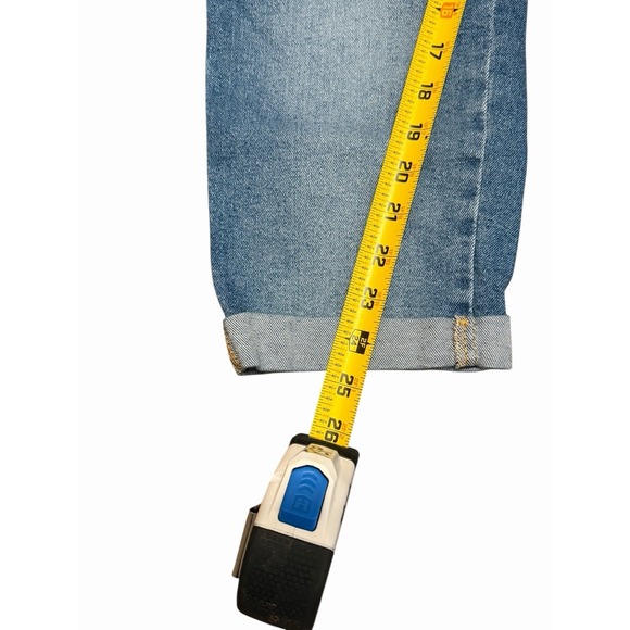 Levis Strauss Size 14 Heritage Boyfriend Crop Ankle Denim Jean - Picture 9 of 10